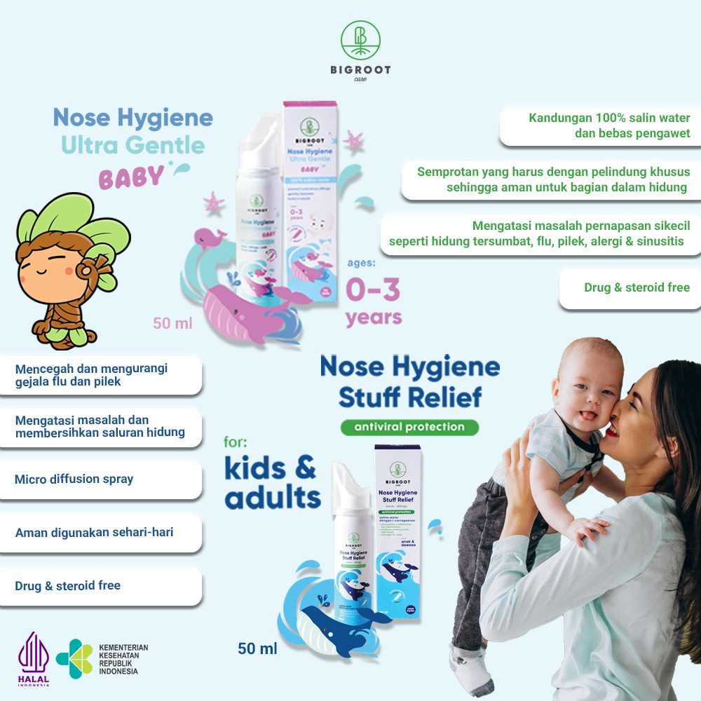 BIGROOT Nose Hygiene | Pembersih Pencuci Rongga Hidung