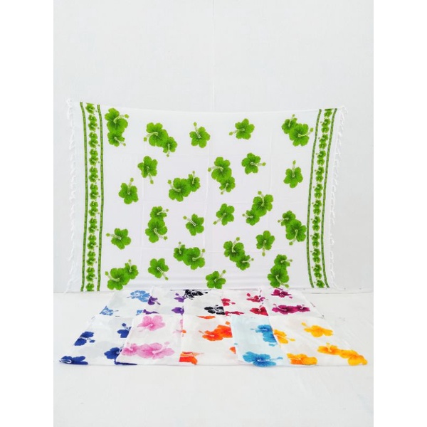 sarong pantai/kain pantai/sarong bali/kain bali"desain bunga bunga"bunga sepatu