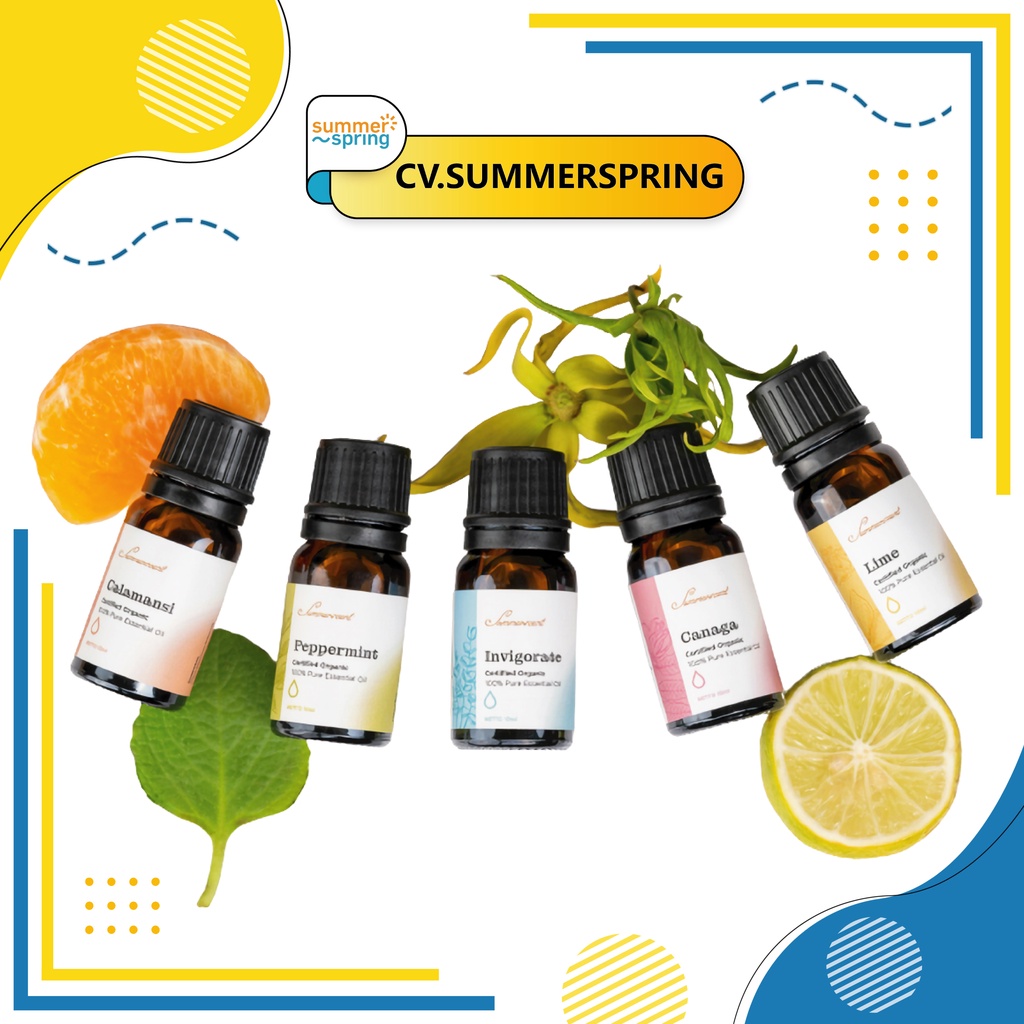 Summerscent - Essential Oil - Peppermint - Canaga - Calamansi - Lime - Invigorate - 10ml