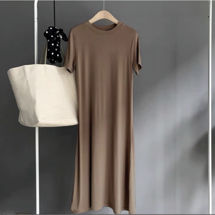 BEFAST - ZFS OOTD Dress MACA / SOCI DRESS / Dres Maxy Terbaru / Pakaian Wanita Kondangan/Pesta / Longdress Kekinian Remaja Wanita ABG / Dress Polos / Fashion Ala Style Korean / Longdress lengan Pendek / Termurah