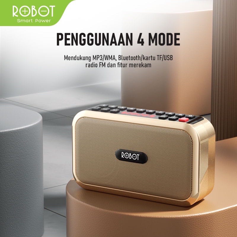 C_   ROBOT RB200 Portable Speaker Bluetooth Alquran numerik dan layar LED