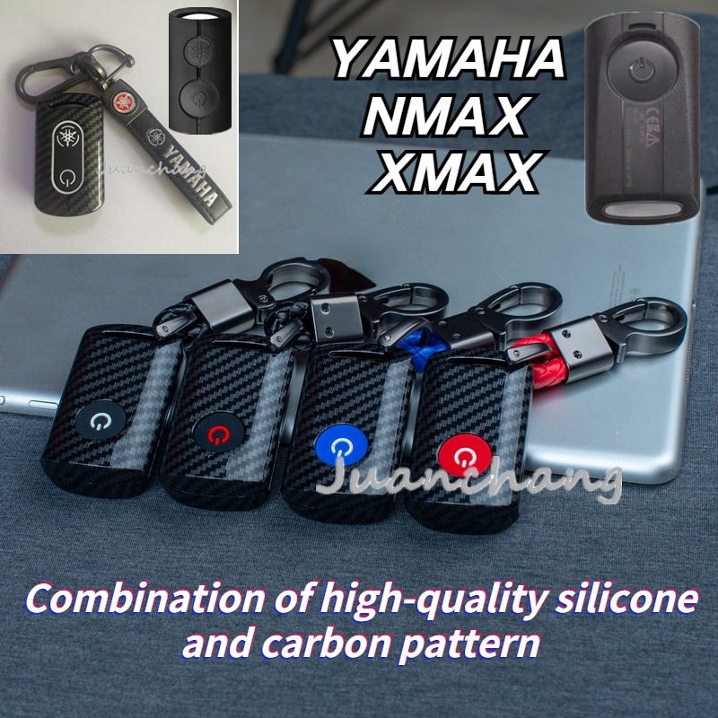 Case Kunci Remote Mobil Bahan TPU carbon fiber Untuk Yamaha Xmax 300 2021 Nmax / 2022 / 2020 Aerox S Xmax x 250 125 309 300 400 NVX155