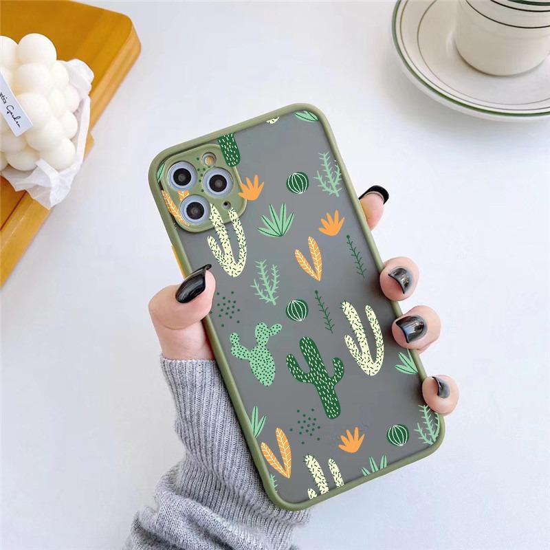 PRINTING HYBRID Cactus case mi 11 lite redmi pocophone m5s 4a 4x 5a 6a 7a 8 8a pro 9 9a 9c note 10 4g 5G note 4 5 7 8 8 pro 9 9 pro