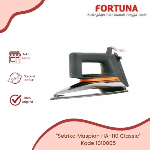 PROMO Maspion Setrika Listrik HA-110 / gosokan maspion klasik