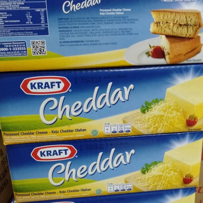 

TERLARIS KEJU KRAFT CHEDDAR 2KG BERKUALITAS