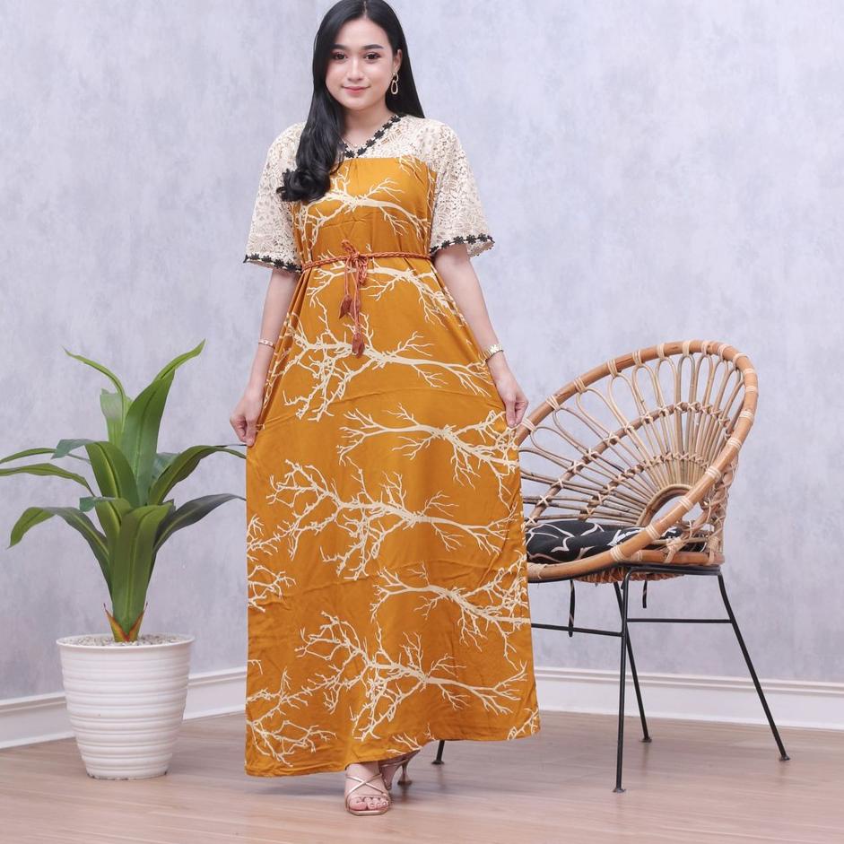 "RO.18Oc22c" daster lengan panjang model/ daster gamis lengan panjang/ daster muslimah lengan panjan