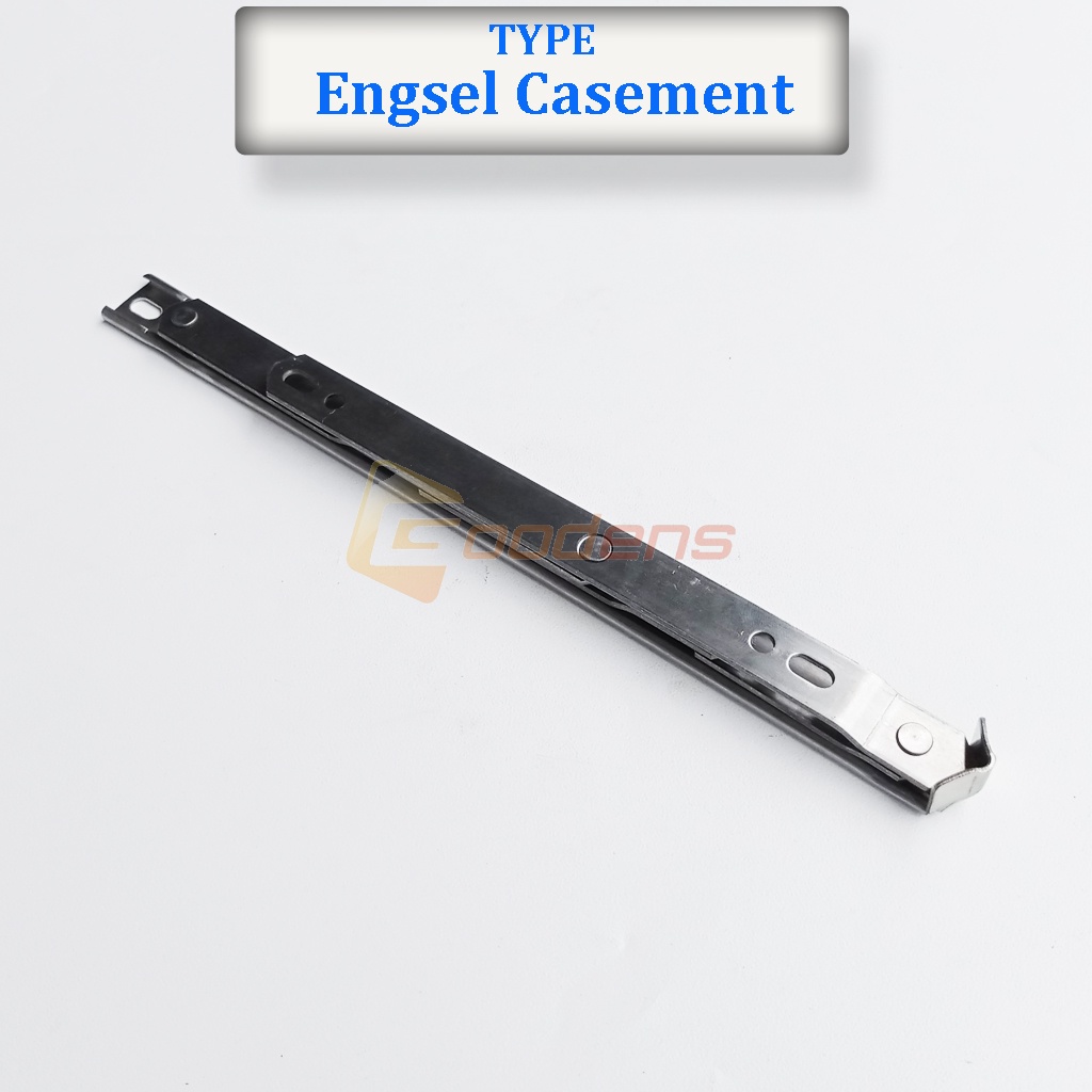 Engsel Casement 10 inch Kesmen Engsel Jendela Aluminium Stainless Steel