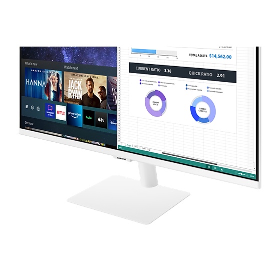 SAMSUNG Smart Monitor MB501 27&quot; LS27BM501 White Wifi BT Speaker Remote