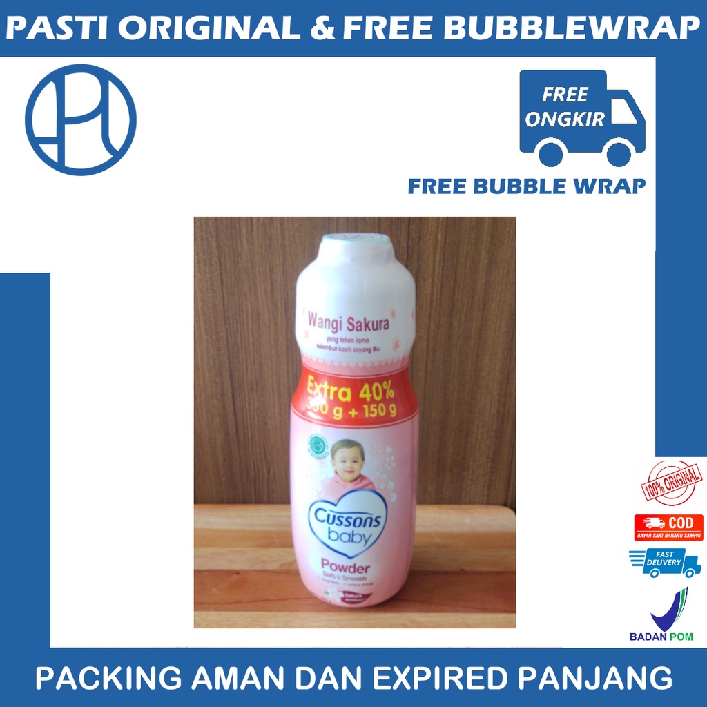 CUSSONS BABY POWDER 350gr + 100gr BEDAK BAYI CUSSON BERRY SAKURA APPLE FRESH NOURISH MILD GENTLE SOFT SMOOTH