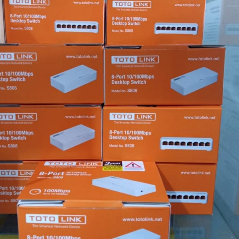 Terpopuler--TOTOLINK S808 Switch 8 Port 10/100Mbps | Totolink S808 8 Port
