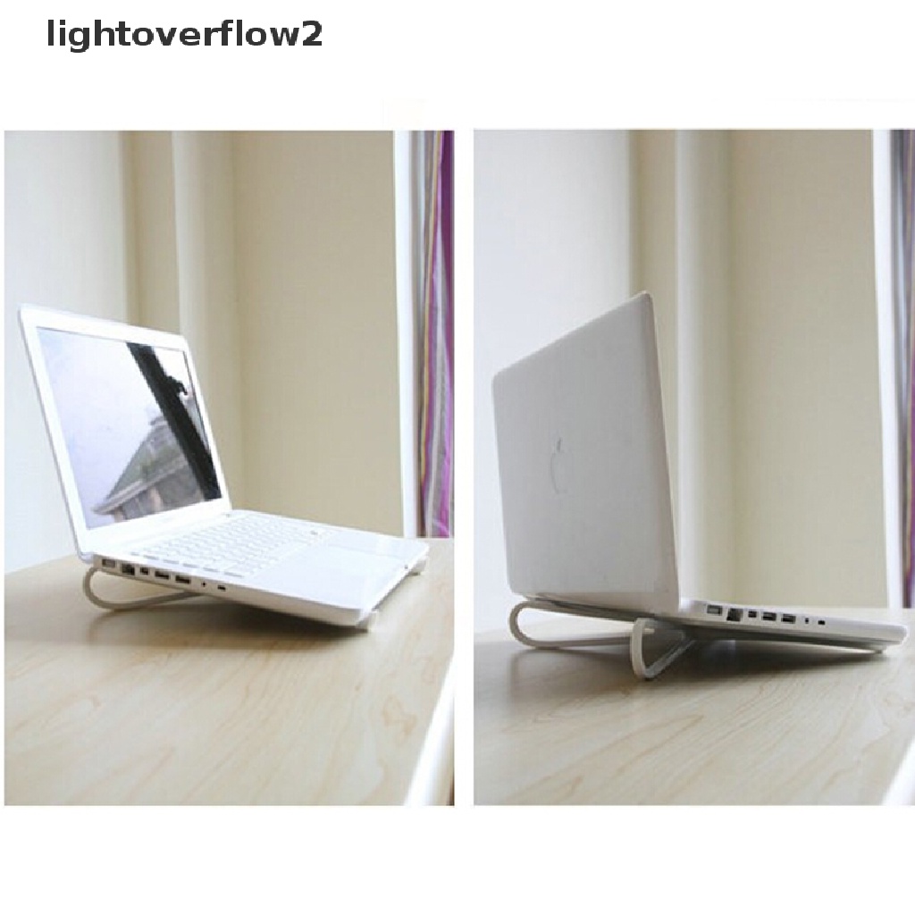 (lightoverflow2) 1pc Stand Pad Pendingin Laptop Portable Bahan Plastik