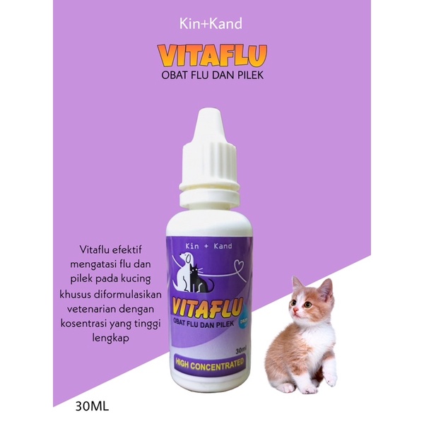 Kin kand VITAFLU Obat Flu Pilek dan Batuk kucing anjing