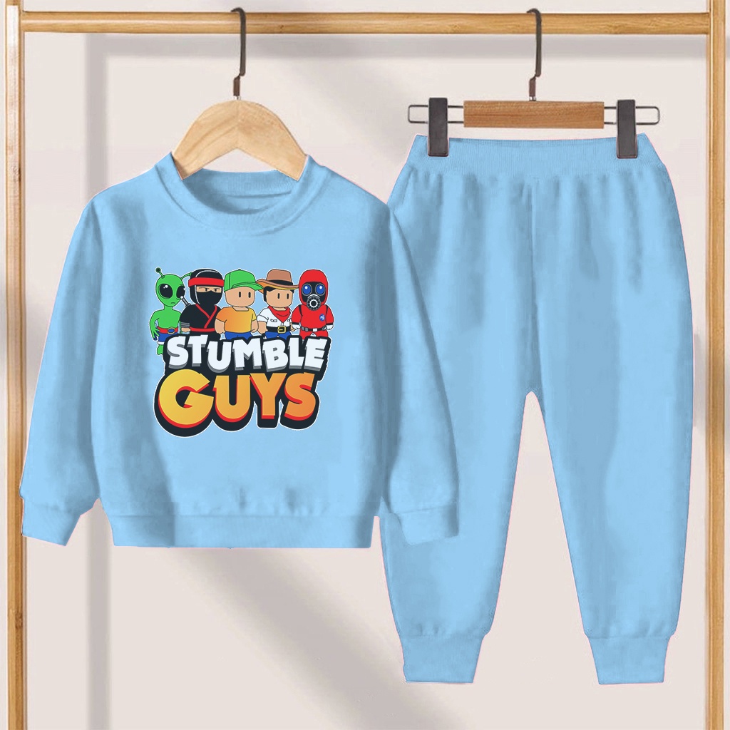 YMF - SETELAN SWEATER ANAK UNISEX / USIA 3-12 TAHUN &quot;STUMBLE GUYS&quot;