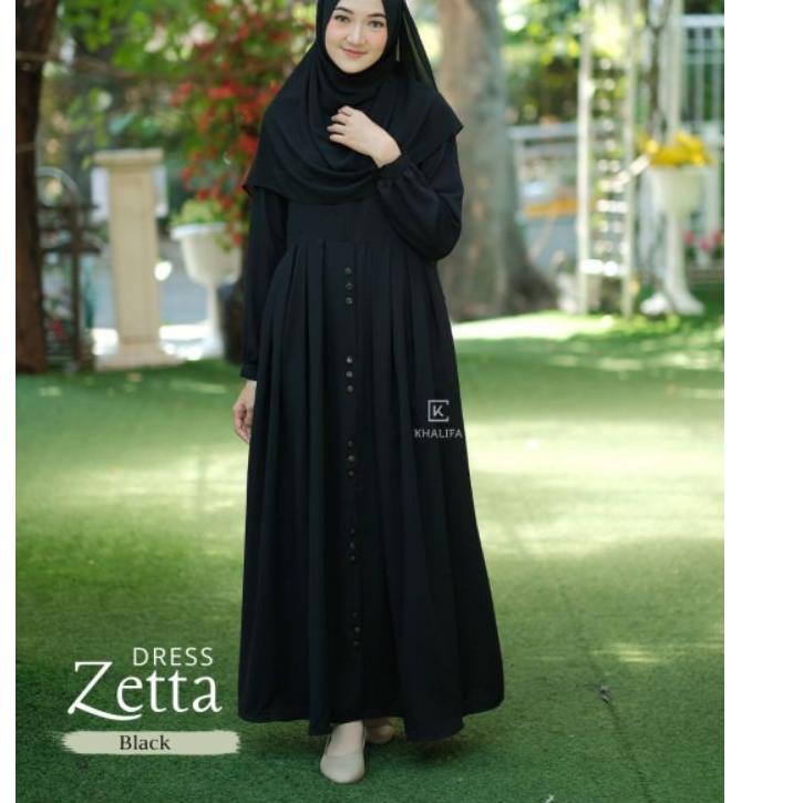 New Sale Gamis Polos Premium Warna Hitam Gamis Syari Wanita Remaja