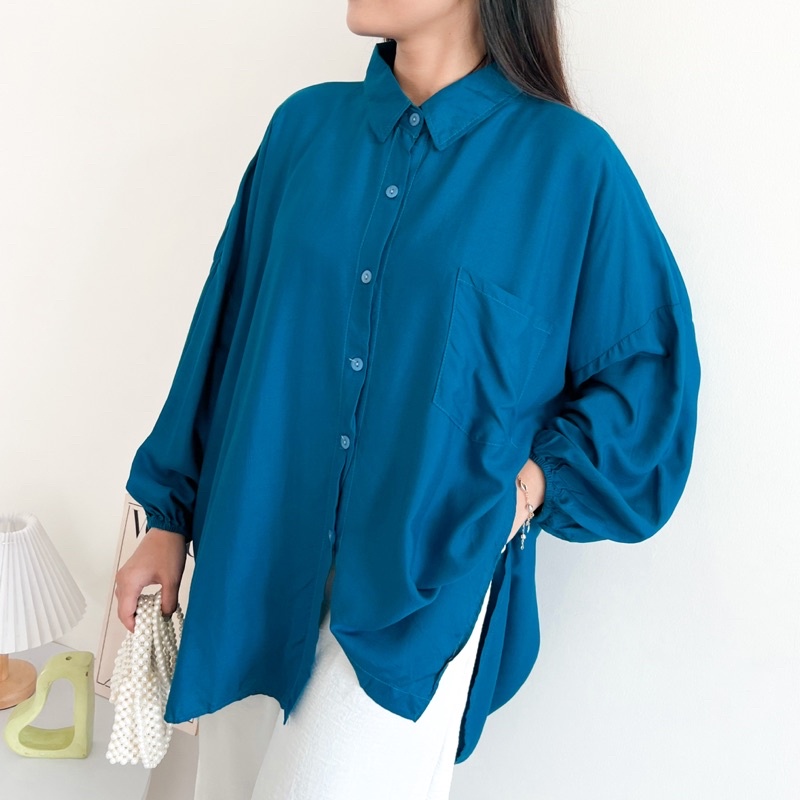 KEMEJA BASIC OVERSIZE POLOS