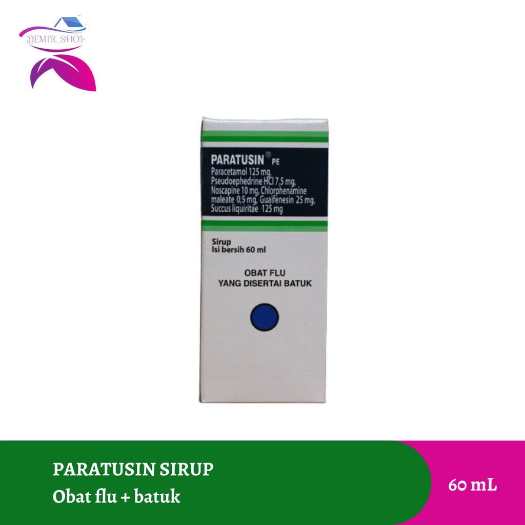 Paratusin Sirup 60 mL / Sirup Obat Batuk &amp; Pilek