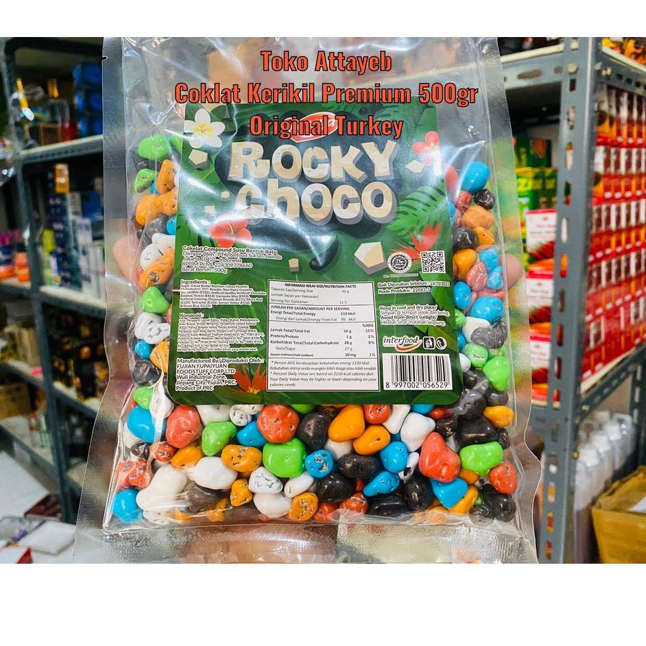 

BISA ✨COD✨ Coklat Kerikil Rocky Choco Premium 500gr Kemasan Original Turkey Cokelat 500 gr buruan