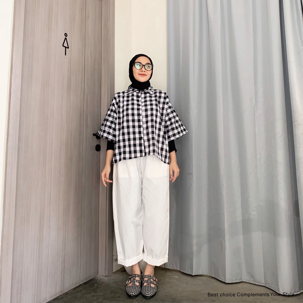 Kailani Blouse Basic Atasan Wanita by Mahyra