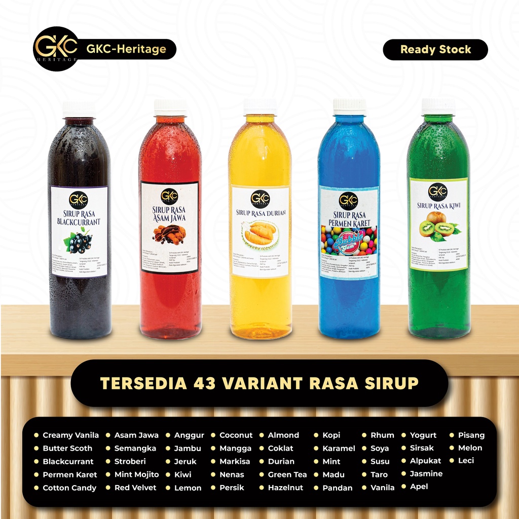 

Gkc Heritage Sirup Aneka Rasa - Syrup Variant Flavor 640ml