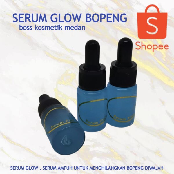 SERUM GLOW BOPENG 10ML - Serum Untuk Wajah Bopeng BIRU