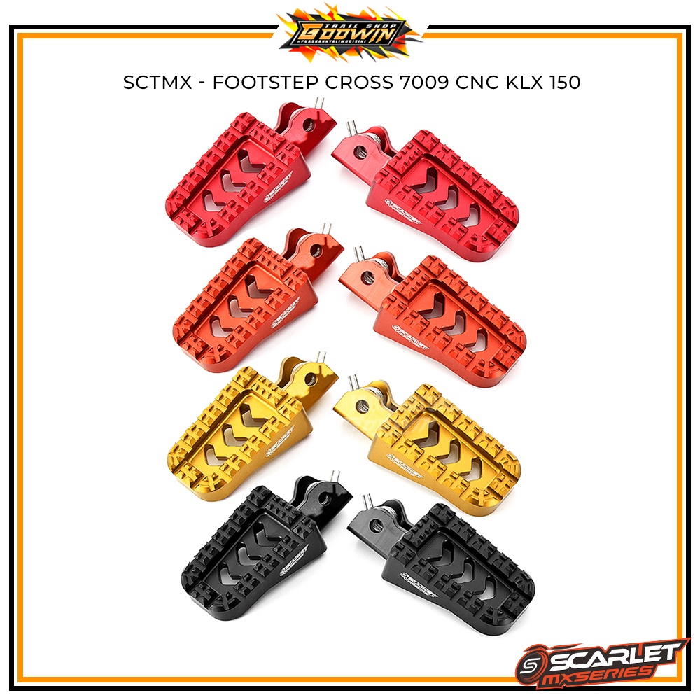 Brake Level Tuas Rem Gear Lever Shift Tuas Persneling Cover Gear Rantai Chain Stabilizer Footsteps Trail Pijakan Kaki Handle Grab Handle SCARLET MX KLX 150