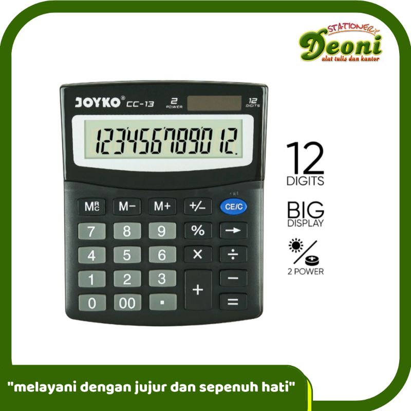 Joyko Calculator Kalkulator Cc-13 12 Digit