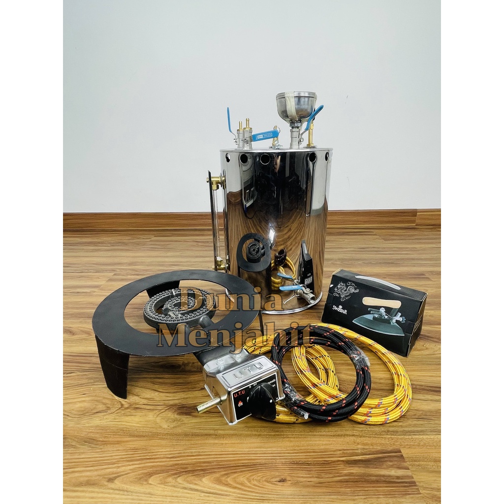 Setrika Uap Gas Boiler Konveksi Laundry Tabung 5 / 10 / 20 / 25 / 30 Liter FREE ONGKIR