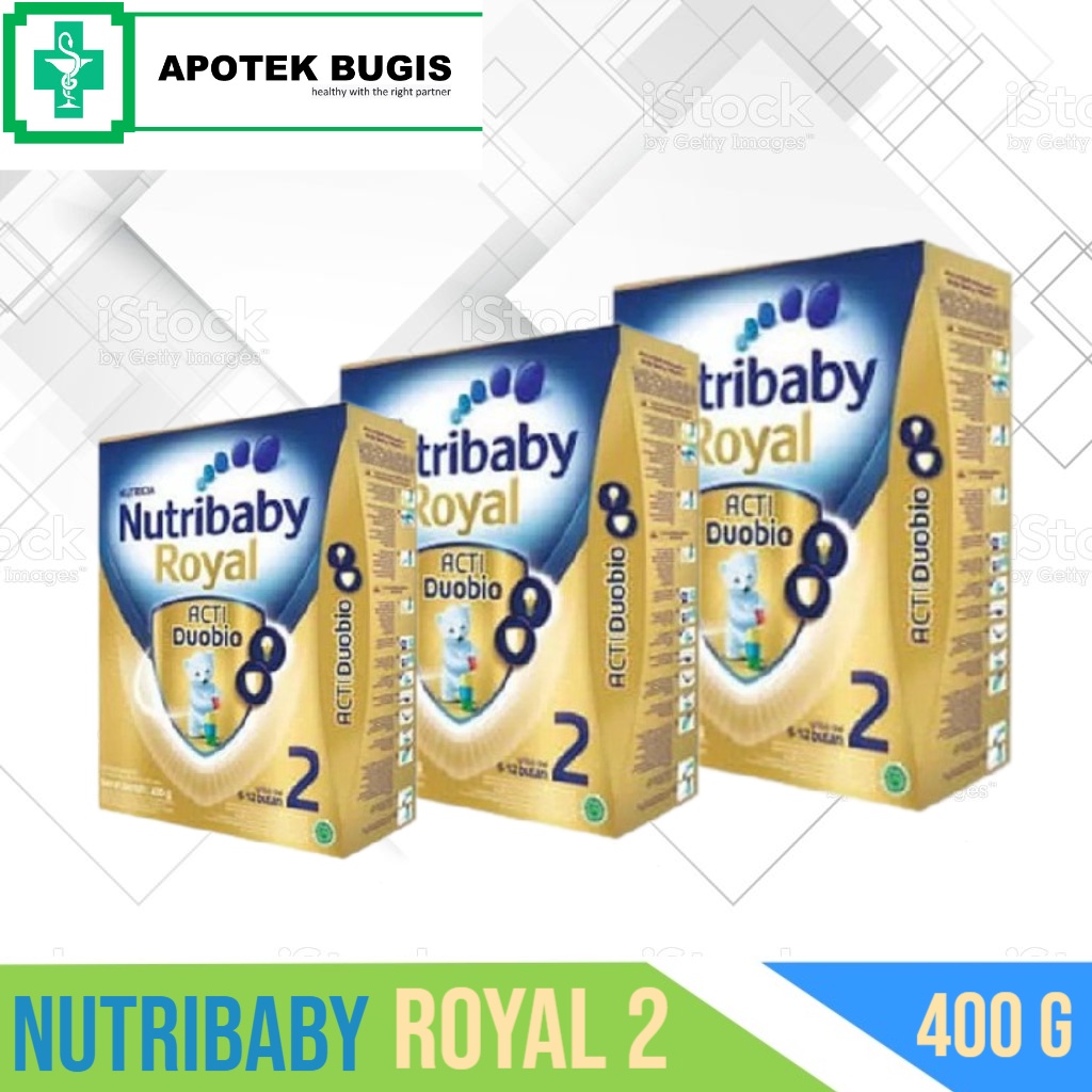 Nutribaby Royal 2 Acti DuoBio box 400gram 400 gr susu formula bayi 6-12 bulan kemasan baru nutricia