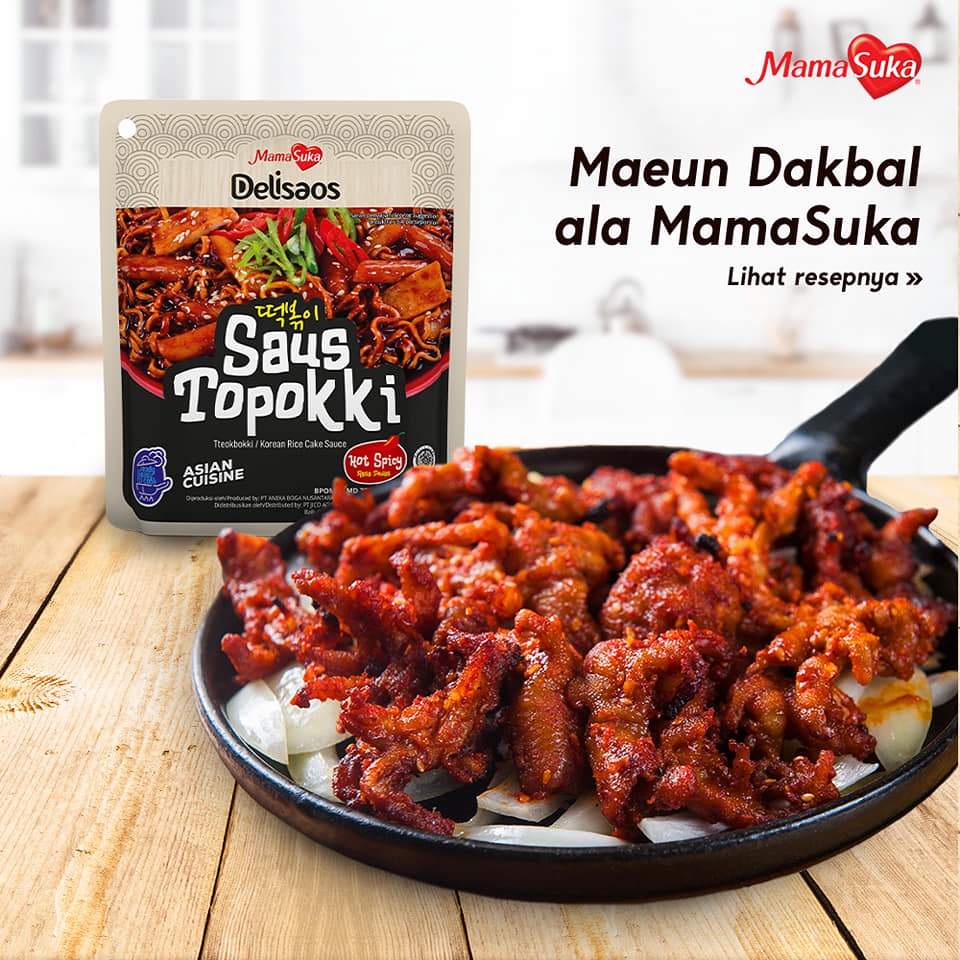 

MamaSuka Delisaos Saus Topokki Tteokbokki Halal 100g