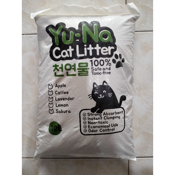 Pasir Kucing YUNA Cat Litter 3.5 Liter/6 Liter/12 Liter