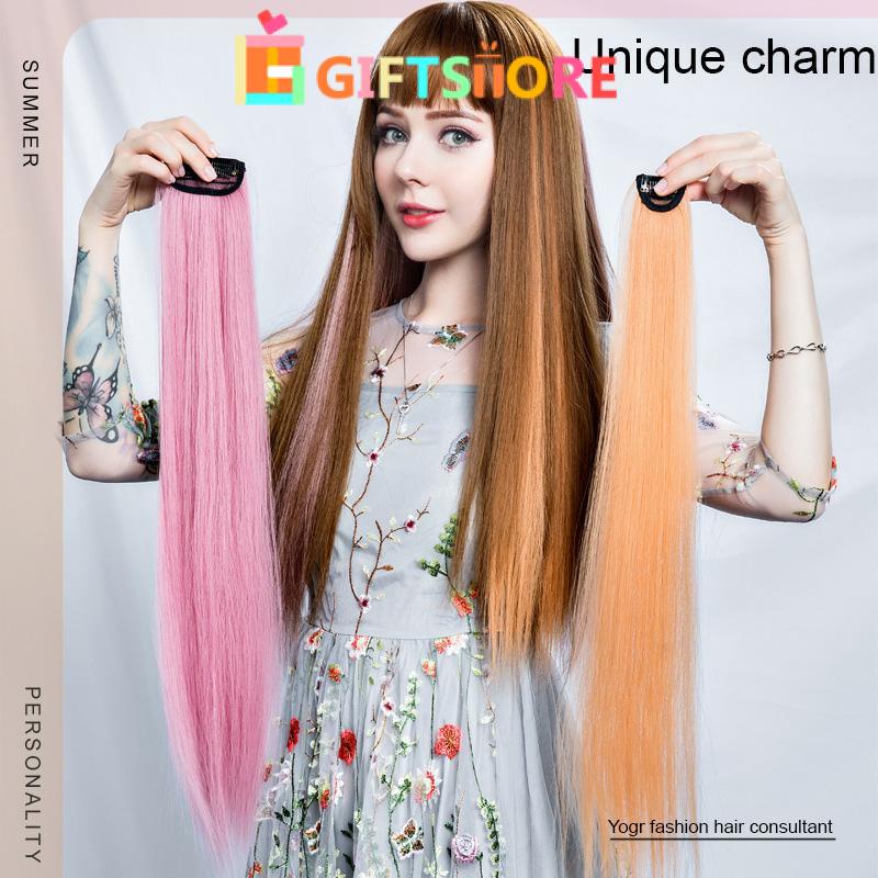 ✨COD Wig Rambut Warna-warni Wig Rambut Wanita Rambut Panjang-GS