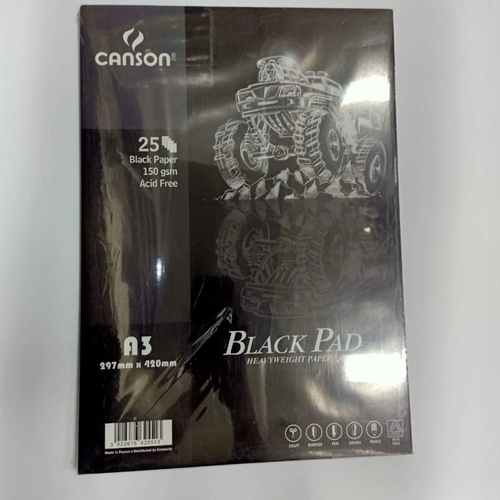 

Wow Canson Black Pad A3 150Gr. 25 Lembar Terlaris