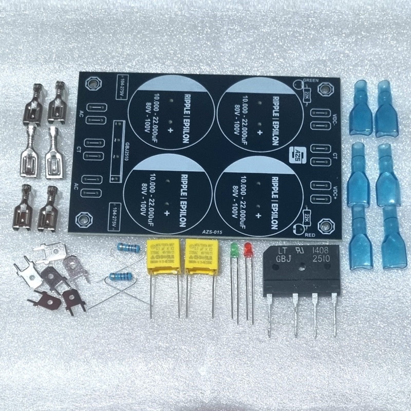 PCB PSU 4 Elco Dioda Tunggal Plus Komponen AZS