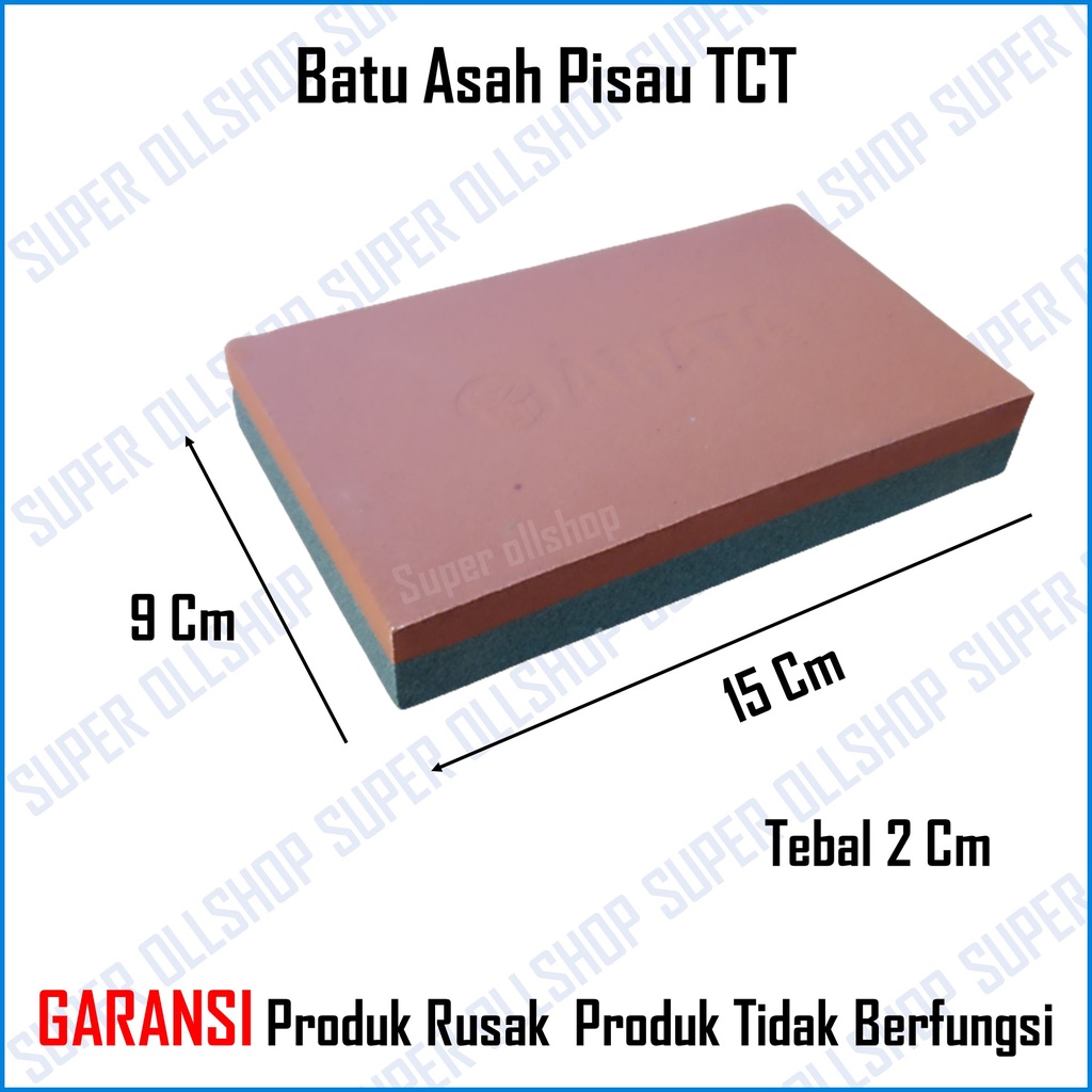 Batu Pengasah RRT / Asahan Pisau / Combination Sharpening Stone / Batu Gosok Asah Wungkal Mata Pisau Plener Ungkal  Mata Ketam