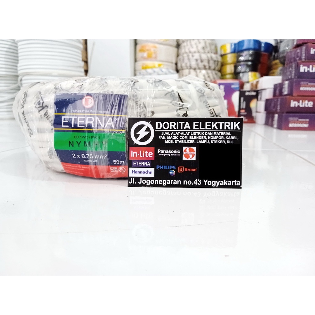 Kabel ETERNA NYMHY 2x0,75 Meteran