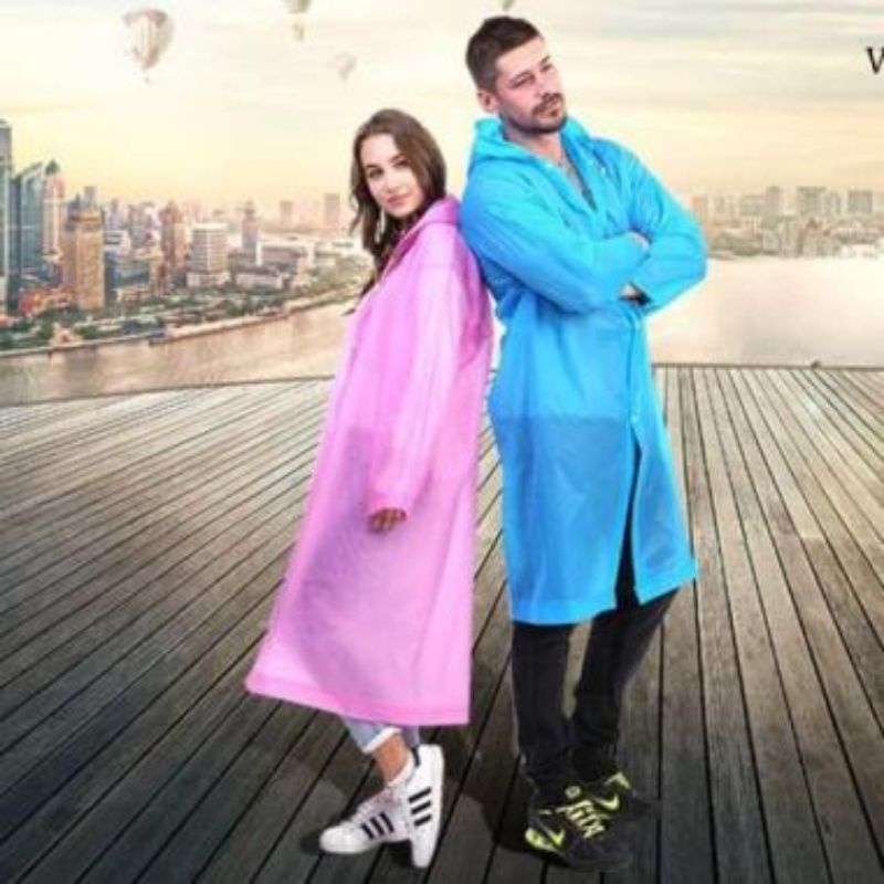 Jas Hujan Ponco Eva Import - Raincoat Korea Murah - Jas Hujan Lightweight Modis kekinian