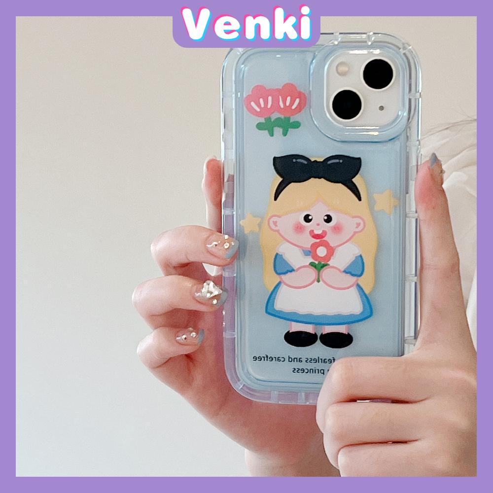 Case For iPhone 14 Pro Max TPU Soft Jelly Airbag Case Cartoon Cute Princess Clear Case Camera Protection Shockproof For iPhone 14 13 12 11 Plus Pro Max 7 Plus X XR