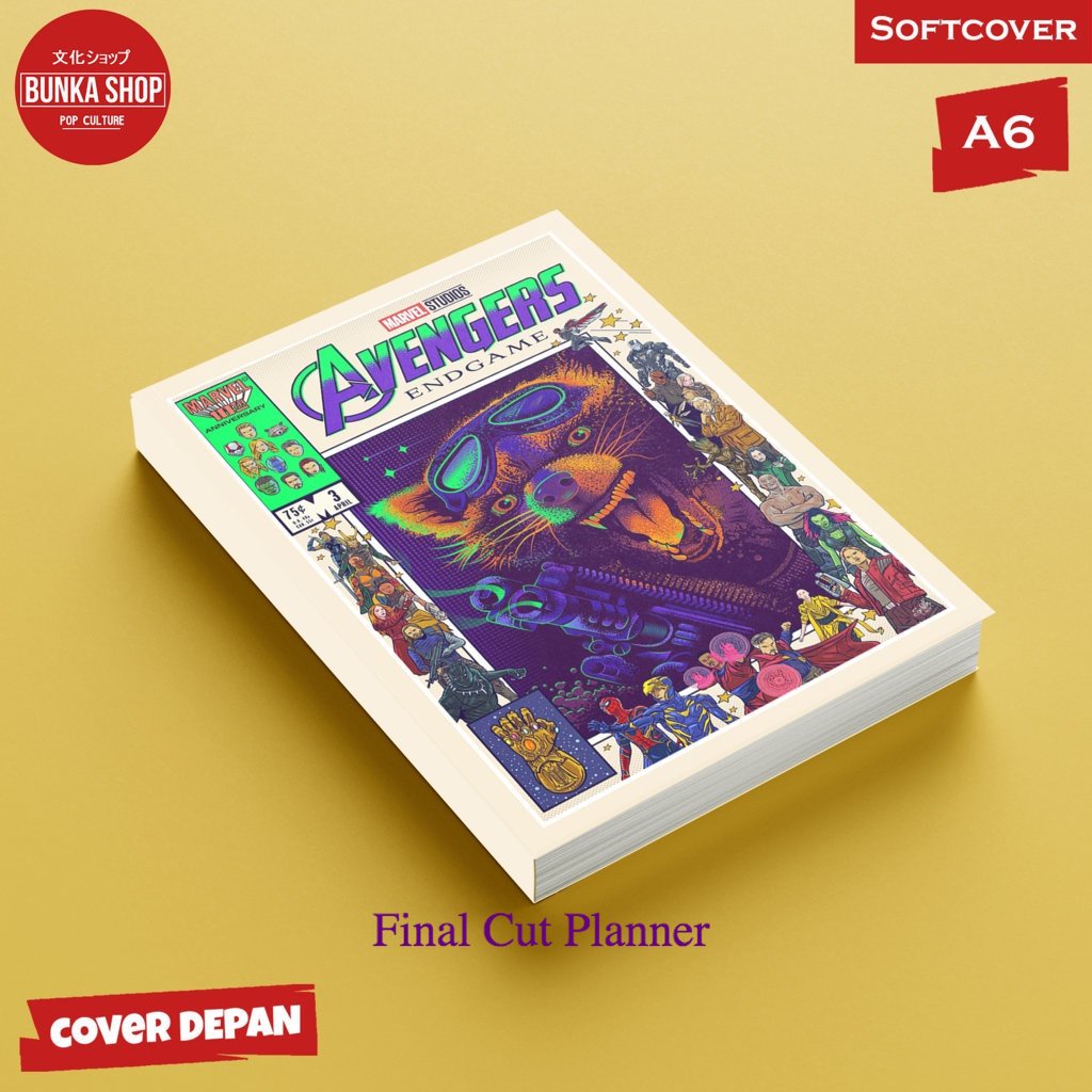 

Pocket Note Marvel Avengers Char Racoon Softcover A6 Buku Tulis catatan Notes Agenda Planner Jurnal .