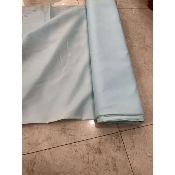 A38 OBRAL KAIN FURING BIRU MUDA / KAIN FURING / DALAMAN TAS / KAIN BUAT KANTONG/ KAIN FURING BATIK