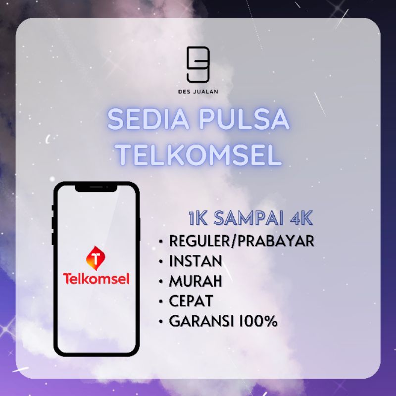MURAH | PULSA TELKOMSEL 1RB 2RB 3RB 4RB