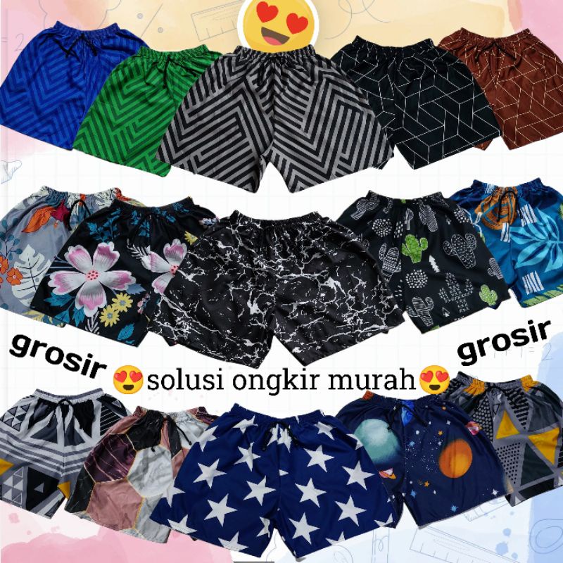 GROSIR BOXER PREMIUM unisek DEWASA fit to XL. minimal 20pcs harga 9.000