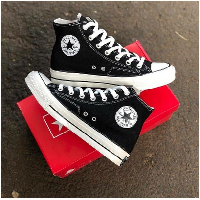 Promo Sepatu Converse All Star Tinggi Sepatu Boot Sneakers Alstar Sekolah Convers High Pria Wanita Canvas 70s Original Made In Vietnam