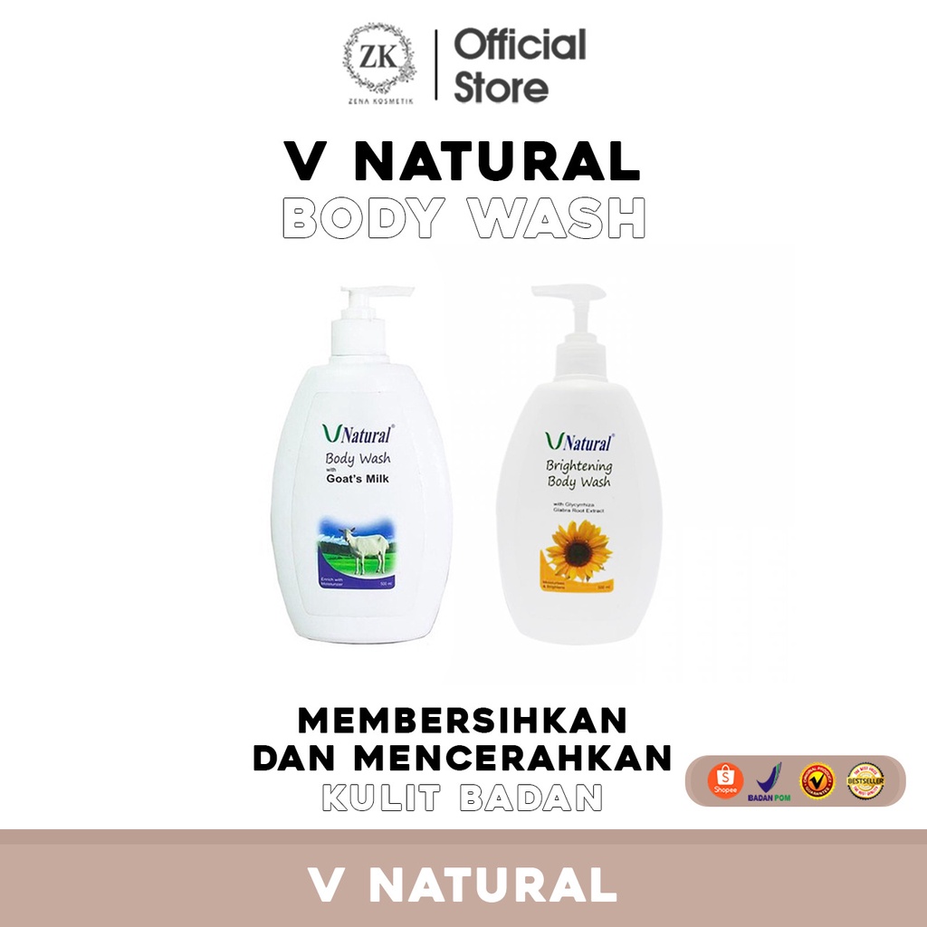 V Natural Body Wash Brightening