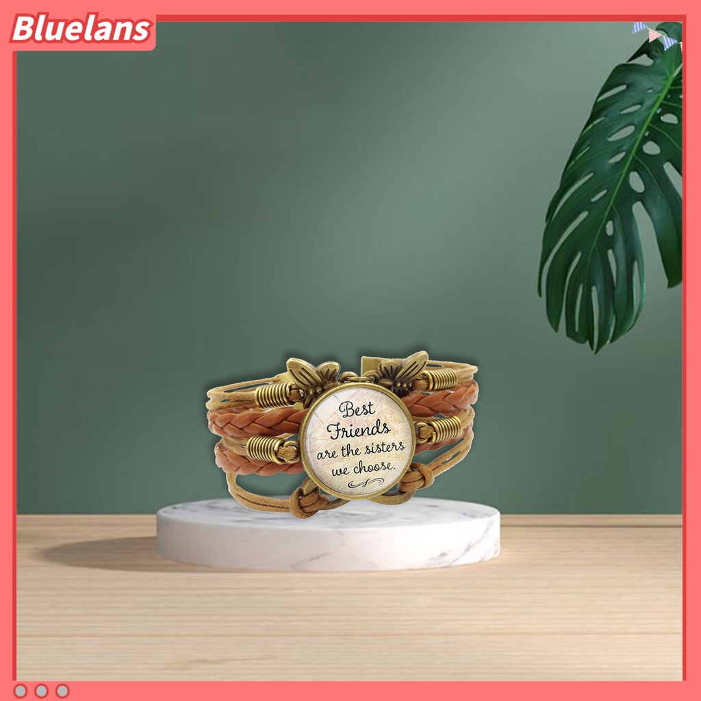 Bluelans Bracelet Retro Style Multi-layer Brown Women Vintage Bracelets