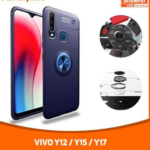Sale Terbatas Case Vivo Y17 / Vivo Y15 / Vivo Y12 Autofocus Magnetic Ring