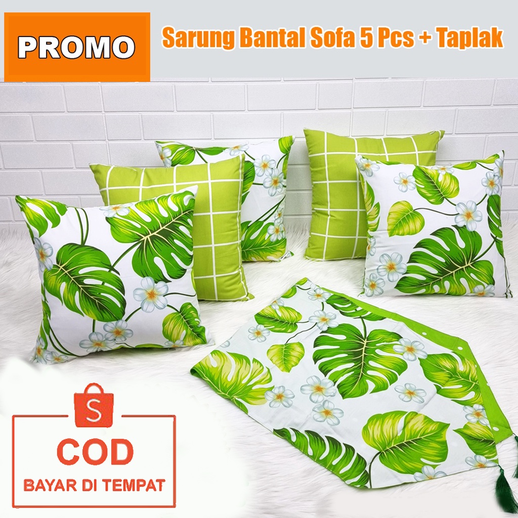 ✅COD Sarung Bantal Sofa Set Taplak Meja Sofabed Kursi Tamu Minimalis Mewah Perlengkapan Dekorasi Rumah