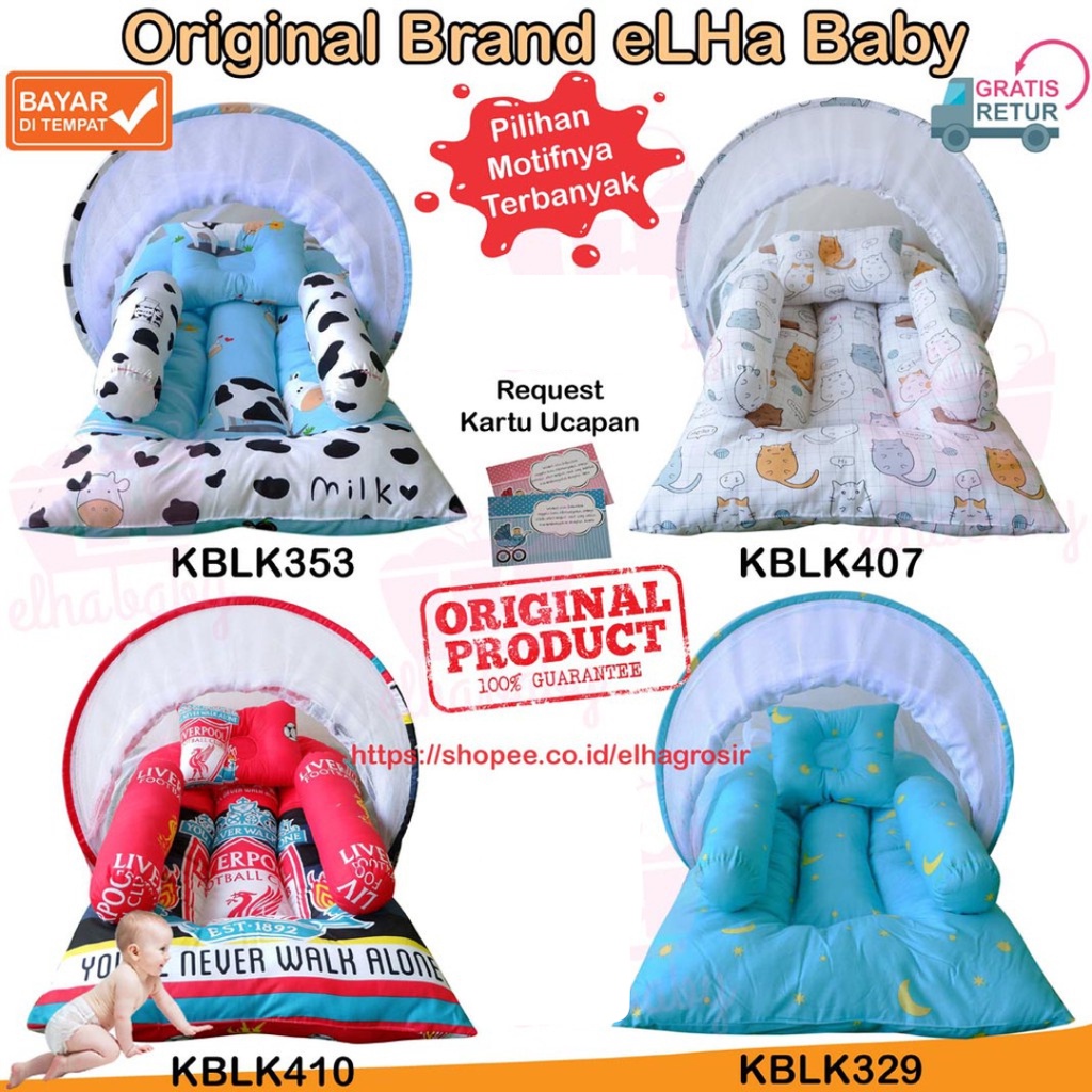 Kasur Bayi Kasur Bayi Kelambu Baby Gift Set Perlengkapan Bayi Baru Lahir Tempat Tidur Bayi