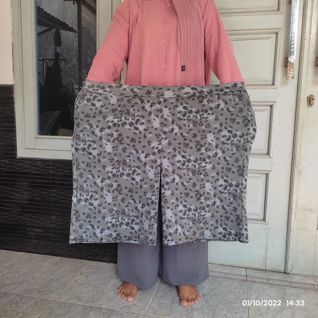 kulot pendek super jumbo motif etnik muat BB 90Kg