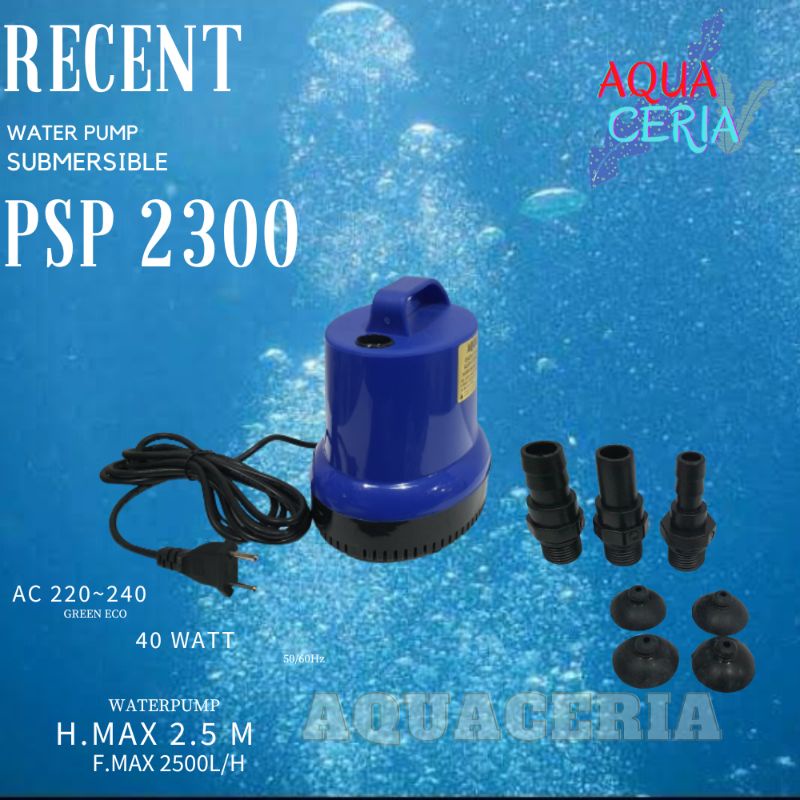 recent psp 2400 pompa celup air aquarium kolam pompa hidrofonik