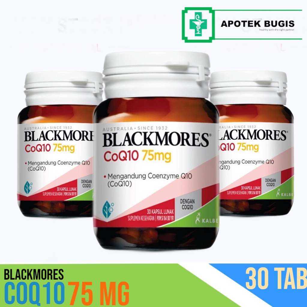 Blackmores CoQ10 Mengandung Coenzyme Q10 |1 Kapsul Sehari Isi 30 Kapsul Merupakan Nutrisi Yang Dibutuhkan Oleh Sel Tubuh